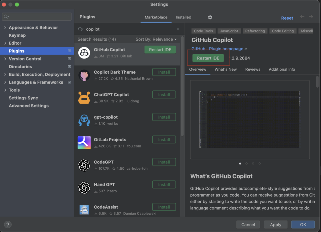 JetBrainsのIDEにGitHub Copilotをセットアップする方法と使い方｜Improver Tech Blog